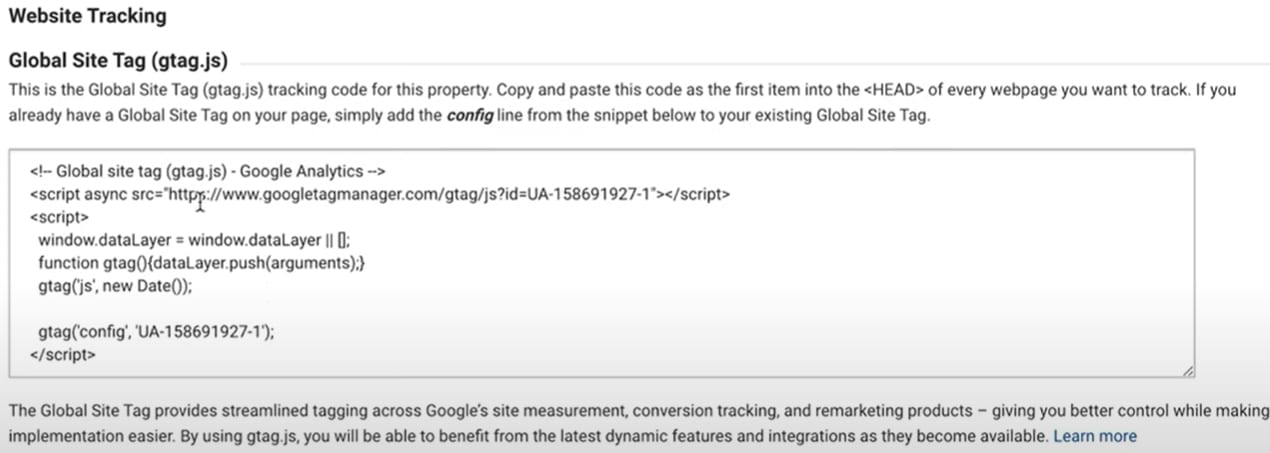 Google Analytics Tracking Code: Google Analytics and Shopify